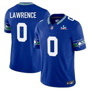 Mens or Youths Choose DeMarcus Lawrence Super Bowl LX Stitched Jersey Royal Vapo